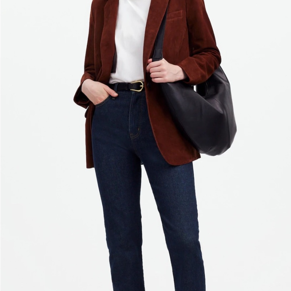 Madewell Blue Straight Leg Jeans High-Waisted Classic Norman Wash